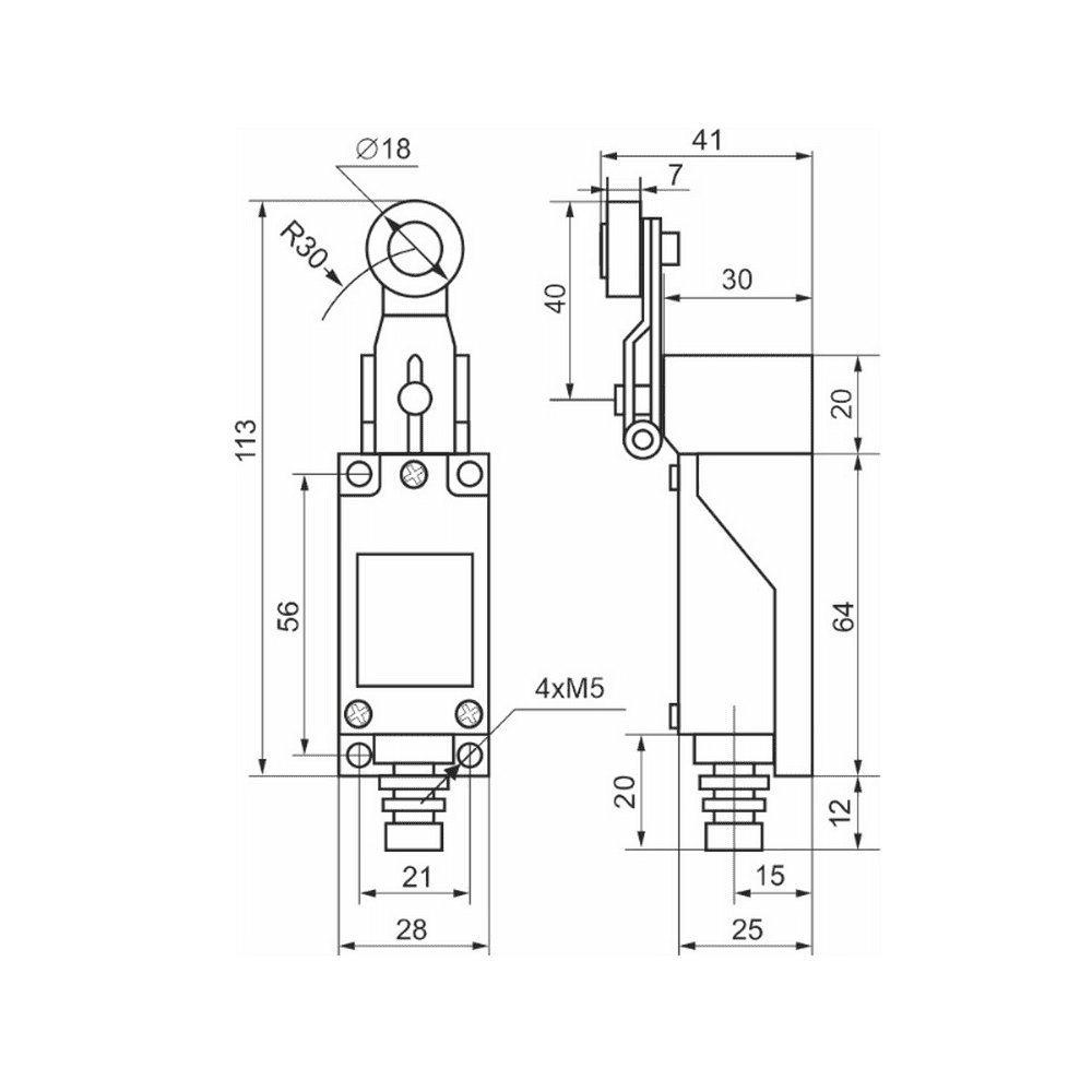 Вимикач кінцевий Промфактор M8104 ІР65 ( FLS15M8104P65 )